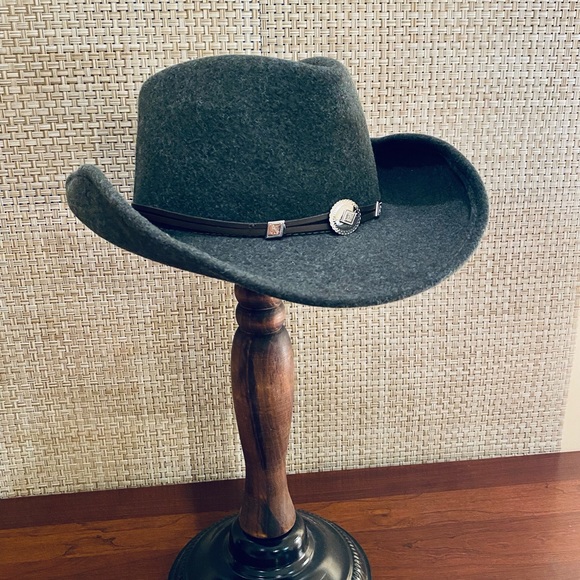 Stetson Accessories - 🌟HP🌟NWOT Stetson Dark Green Hollywood Drive Crushable Wool Hat M